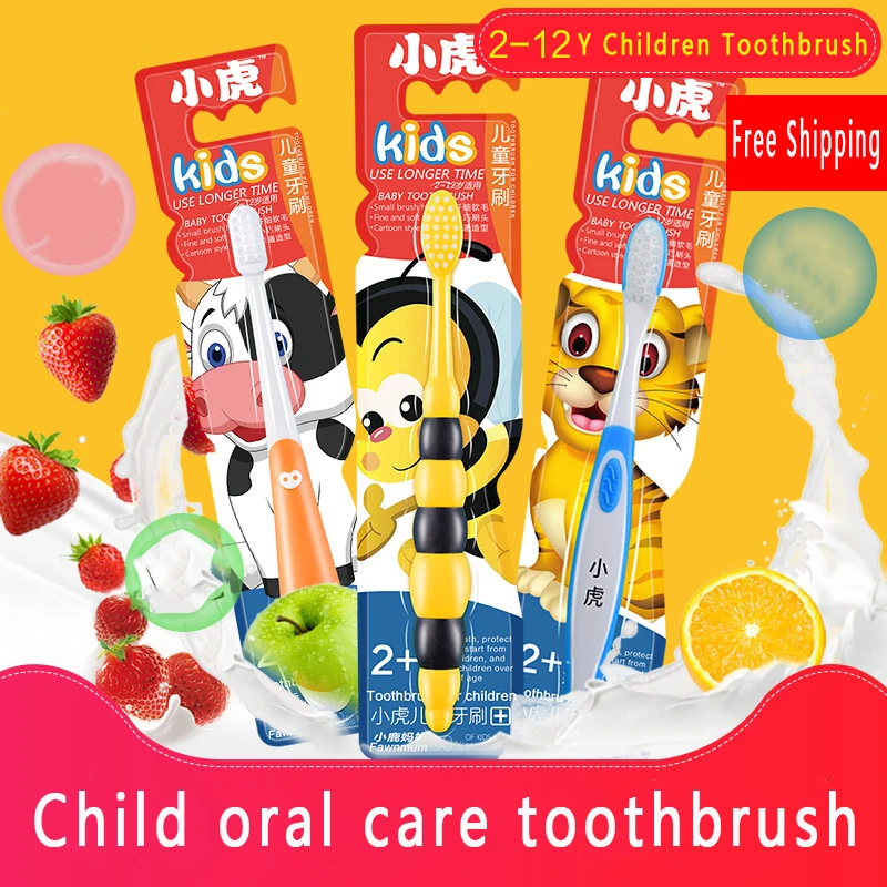 2-12Y 1 Pc Children Toothbrush High Quality Children's Oral Care SS Super Soft Hair Style Cute Cartoon | Красота и здоровье