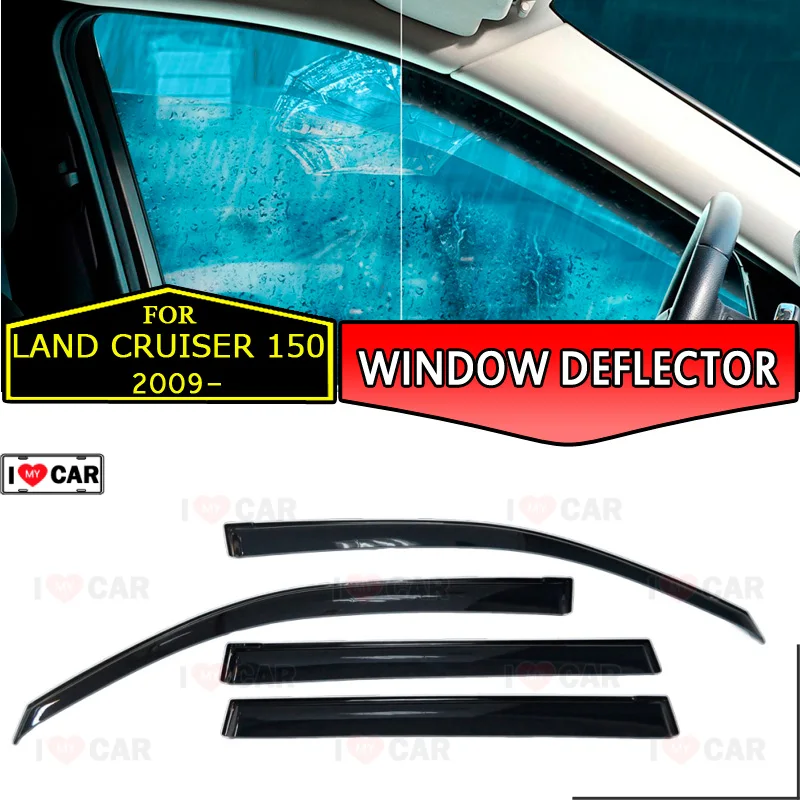 Оконные дефлекторы для Toyota Land Cruiser Prado 150 2009 автомобильные оконные wind gua car stylingrd