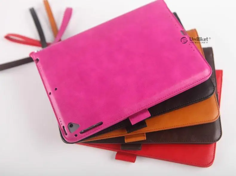 Кожаный чехол-портфель в стиле ретро с функцией автоматического пробуждения/сна