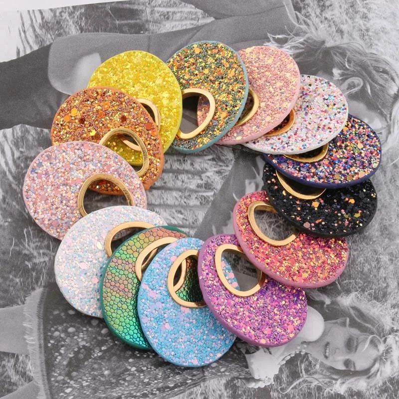 Женские кожаные серьги NeeFu WoFu большие капли с леопардовым принтом аксессуары для