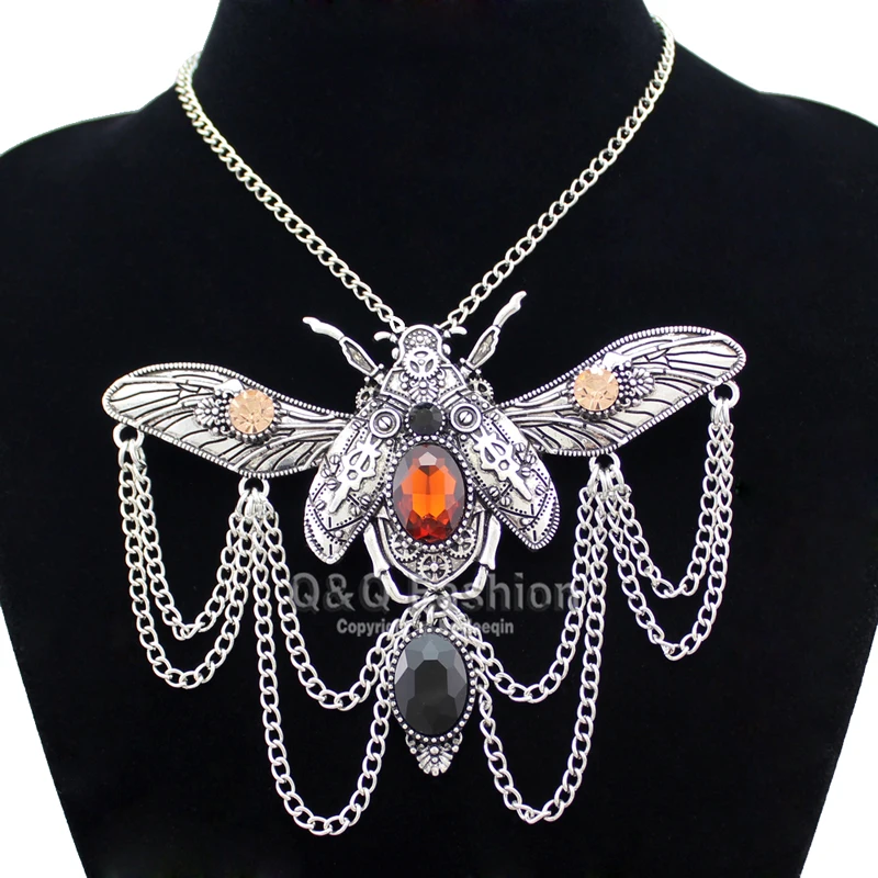 Винтажный кулон Khepri Scarab Beetle Overwatch чокер крупная цепочка стразы колье индийская