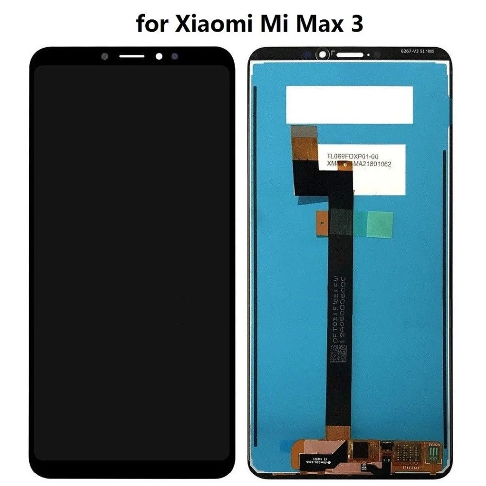 Для Xiaomi Max 3 ЖК дисплей сенсорный экран тест хороший дигитайзер сборка Замена для 6