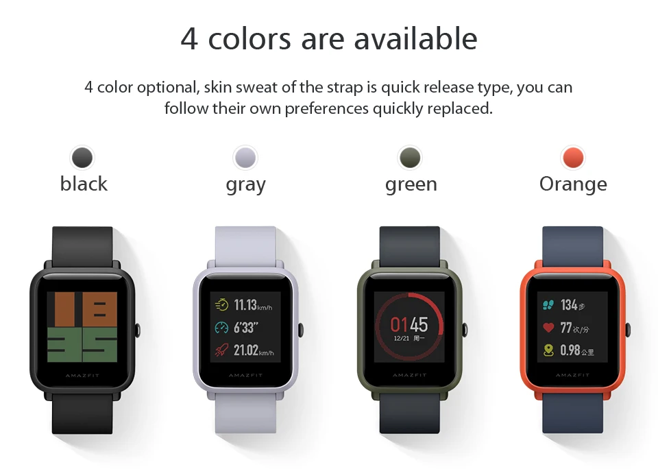 Глобальная версия Xiaomi Huami Amazfit Bip Смарт часы GPS Gloness Smartwatch Смарт-часы Просмотрам 45