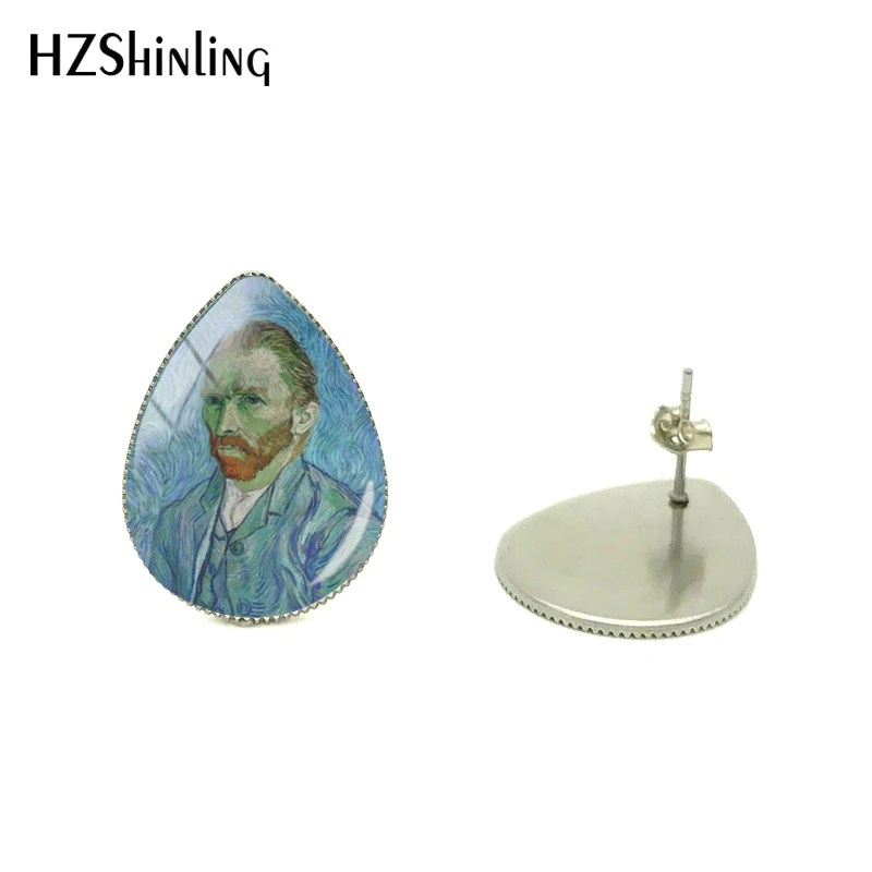 Новые Винтажные Ювелирные изделия в стиле картины Ван Гога маслом серьги форме