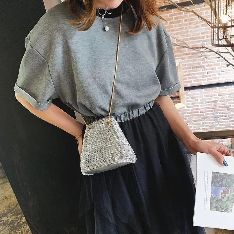 2019 новые сумки через плечо со стразами женские элегантные вечерние повседневные