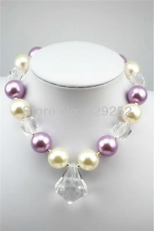 Оптовая продажа светло-фиолетовые детские ювелирные изделия пластиковое