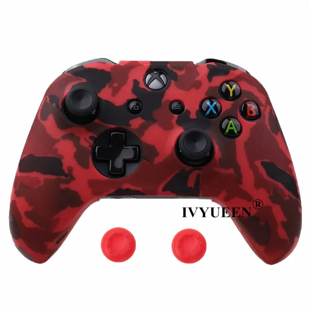 IVYUEEN чехол с водной передачей и принтом для XBox One X S контроллер силиконовый защитный камуфляжный чехол с ручкой для большого пальца