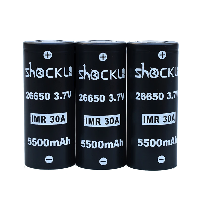 Аккумулятор Shockli 26650 5500 мАч литий ионный аккумулятор 3 7 в 30А для фонариков высокой