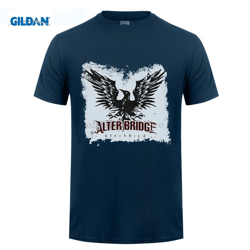 Футболка Alter Bridge Blackbird мужская с круглым вырезом альтернативная музыка рок группы