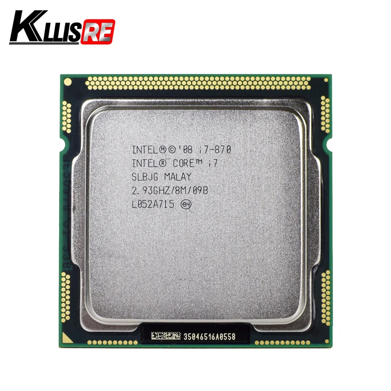 Процессор Intel Core i7 870 четырехъядерный процессор 2,93 ГГц 95 Вт LGA 1156 8 м кэш настольный процессор