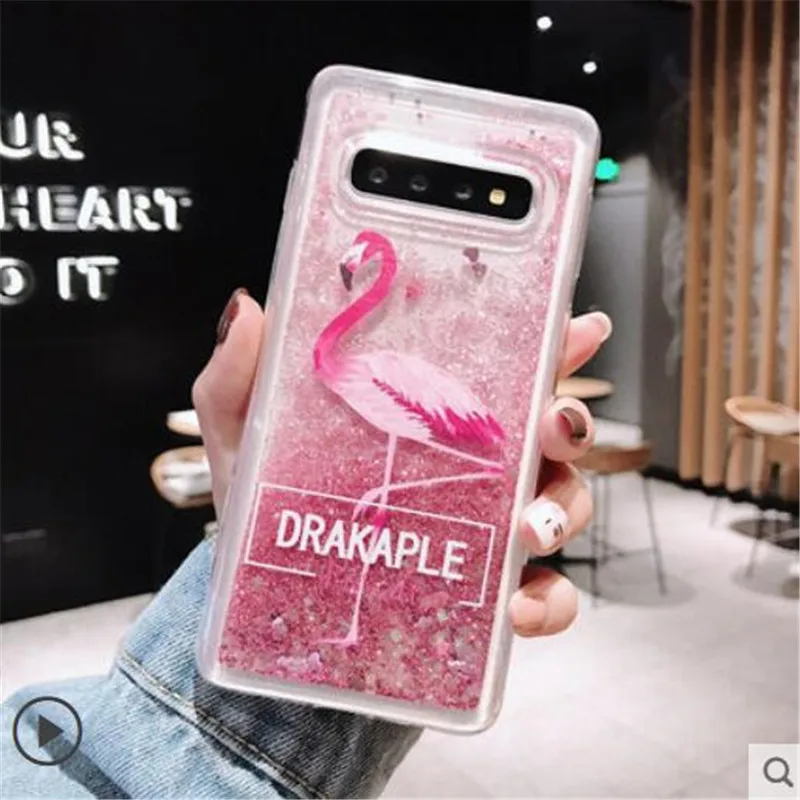 Динамичными плавающими жидкими Мягкая обложка для samsung Galaxy S5 S6 S6edeg s7 s8 s9 s10 A50 A30 A10