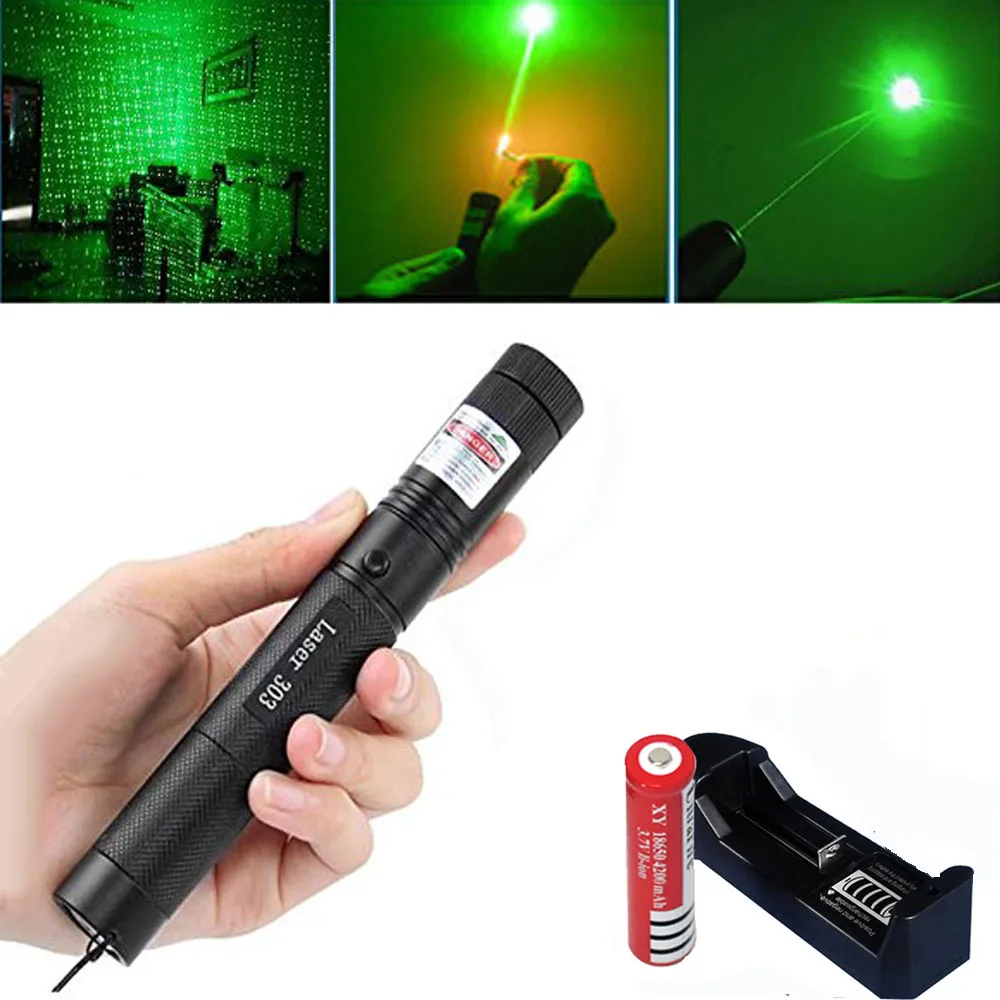 Зеленый лазерный прицел высокой мощности Охота Зеленая Точка Тактический 532 нм 5