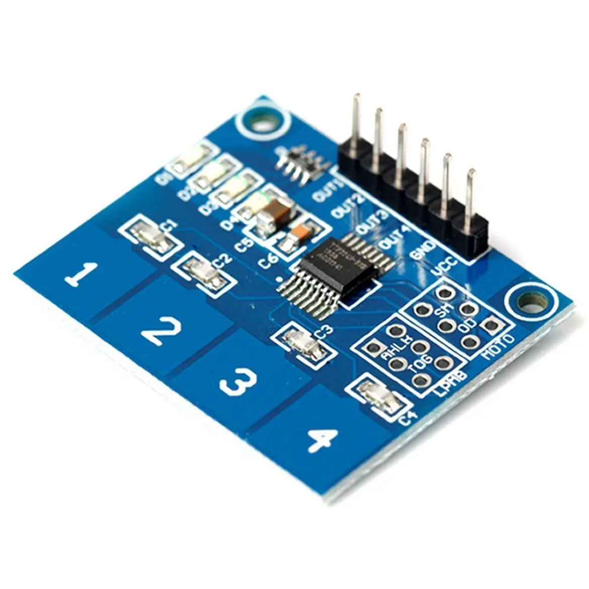 1 шт. емкостный сенсорный модуль коммутатора Digital TTP224 4 х Сенсор для Arduino|sensor