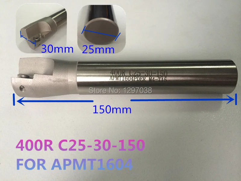 

BAP 400R C25-30-150-2T BAP Right Angle Shoulder End Mill APMT1604 Inserts