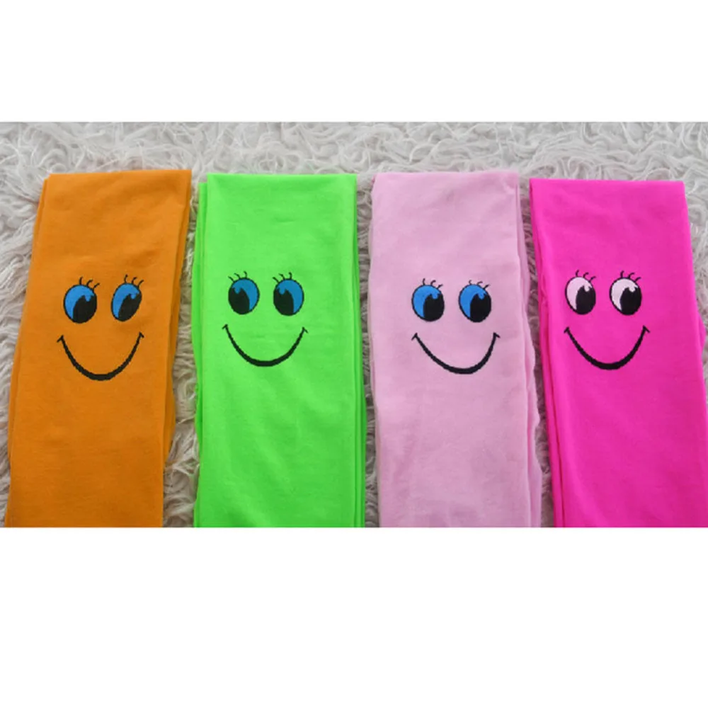 Новинка носки для девочек с мультяшным принтом Смайлики танцевальные милые