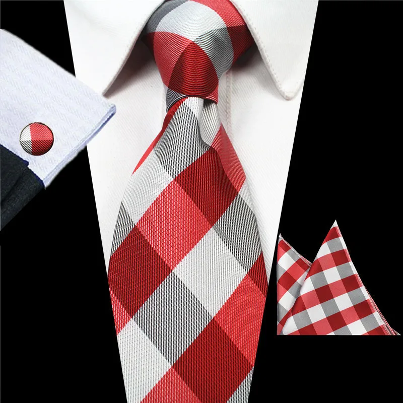 

Mens Tie Black Paisley Classic Tie Hanky Cufflinks Set for Men Formal Wedding Party Groom