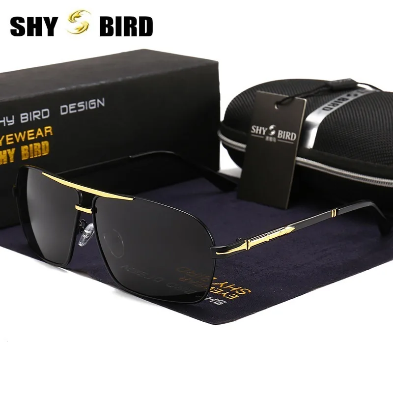 Мужские солнцезащитные очки SHYBIRD брендовые дизайнерские Поляризационные