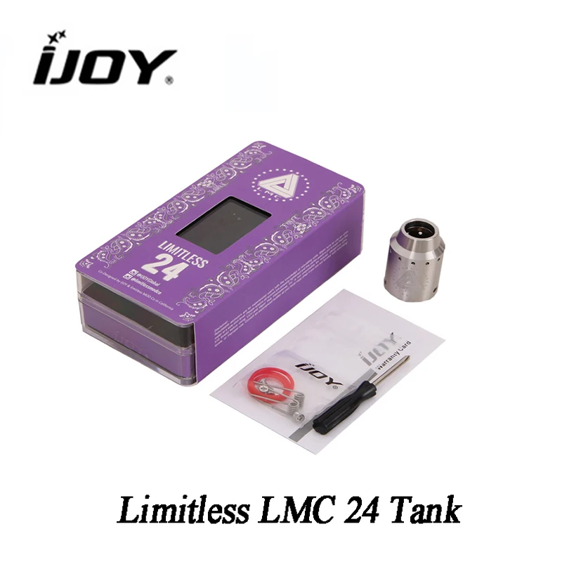 Оригинальный iJoy безграничный LMC 24 Танк Vape и регулируемый поток воздуха ввиду