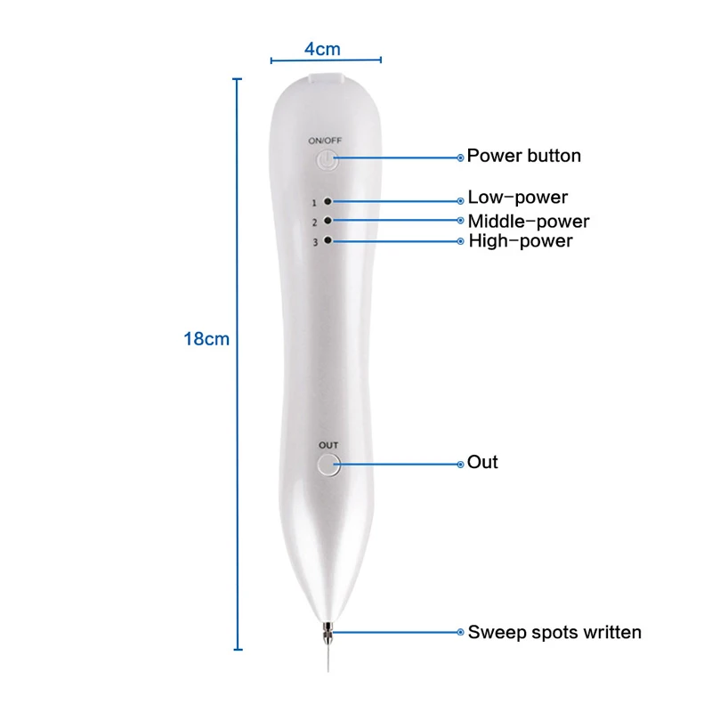 Лазерное Удаление Моль Инструменты Темно Пятновыводитель Веснушки Плазмы Ручку