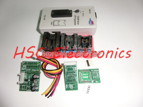 Фото Программатор RT809F LCD ISP + 5 адаптеров плата ICSP бесплатная доставка 1 комплект Программатор RT809F LCD ISP + 5 адаптеров плата ICSP бесплатная доставка 1 комплект