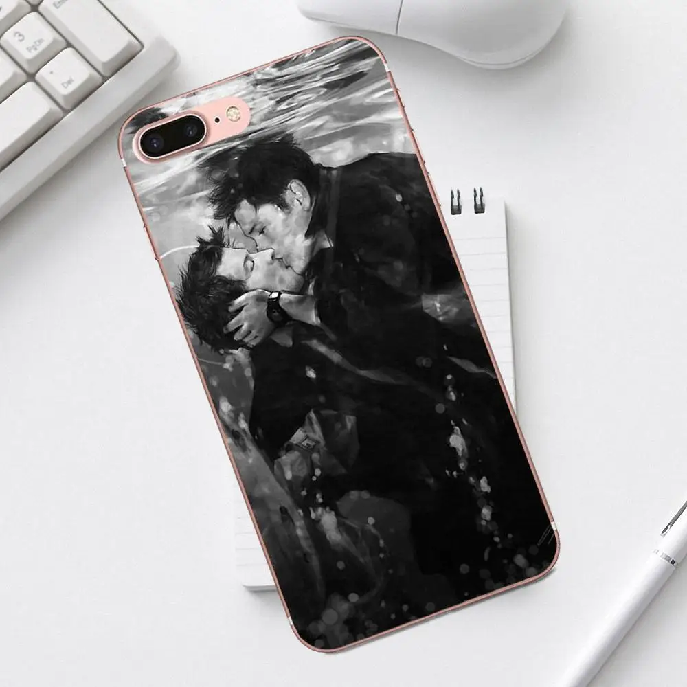 Сверхъестественное искусство кастиеля для iPhone 4 4S 5 5C SE 6 6S 7 8 Plus X XS Max XR Galaxy A3 A5 J1 J3 J5 J7 TPU стиль - Цвет: as picture