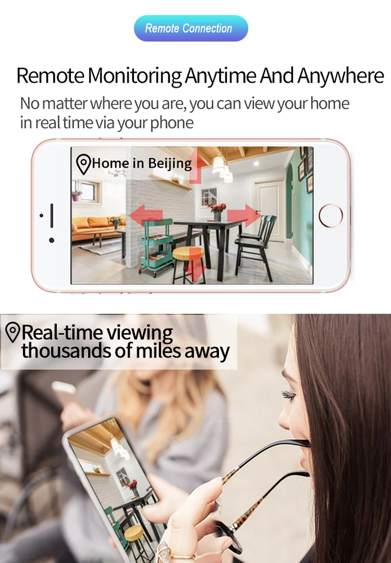 Мини wifi камера Домашняя безопасность ip-камера аудио Беспроводная мини-камера ночного видения Wi-Fi камера видеонаблюден