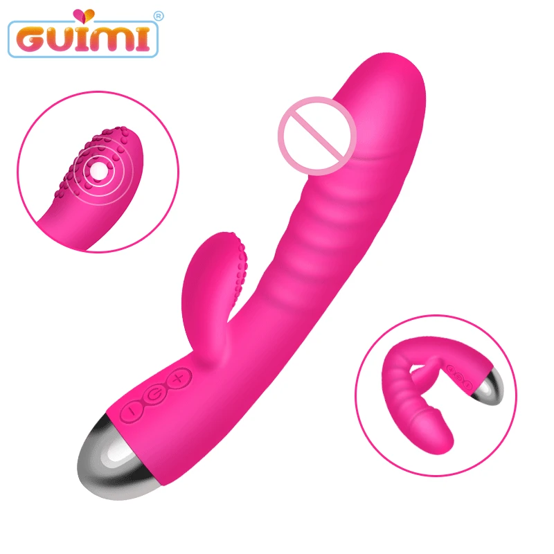 GUIMI вибратор Эротические игрушки для взрослых импульсный мощный дилдо
