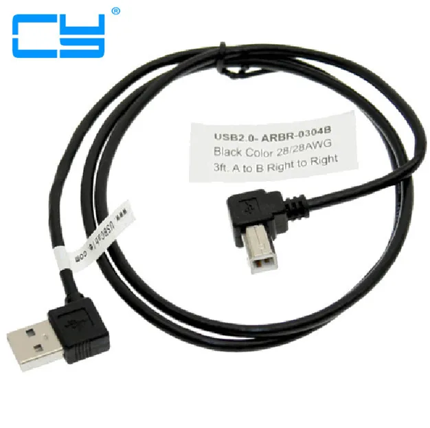 USB 2 0 штекер и правый угловой на B Угловой 90 градусов двойной разъем для принтера