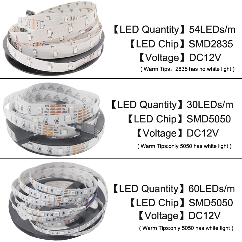 Светодиодные ленты 5050/2835 DC12V 60 светодиодов/m 5 м/лот гибкий светодиодный