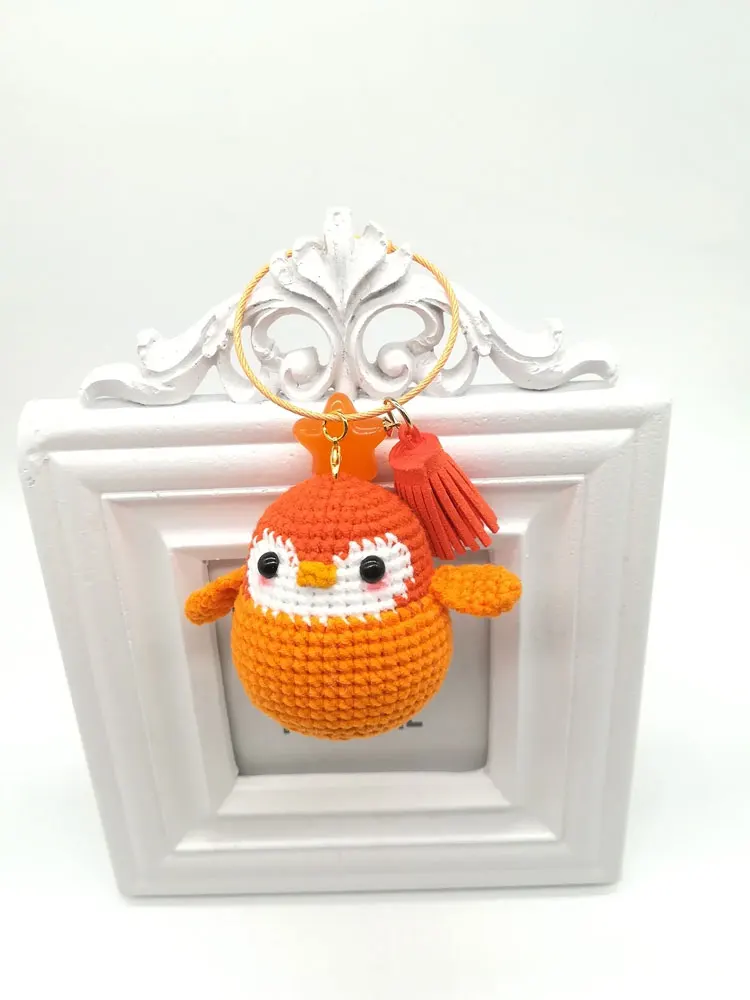 6*6 см маленький пингвин ручной вязки шерстяная кукла кулон крючком Amigurumi Baby