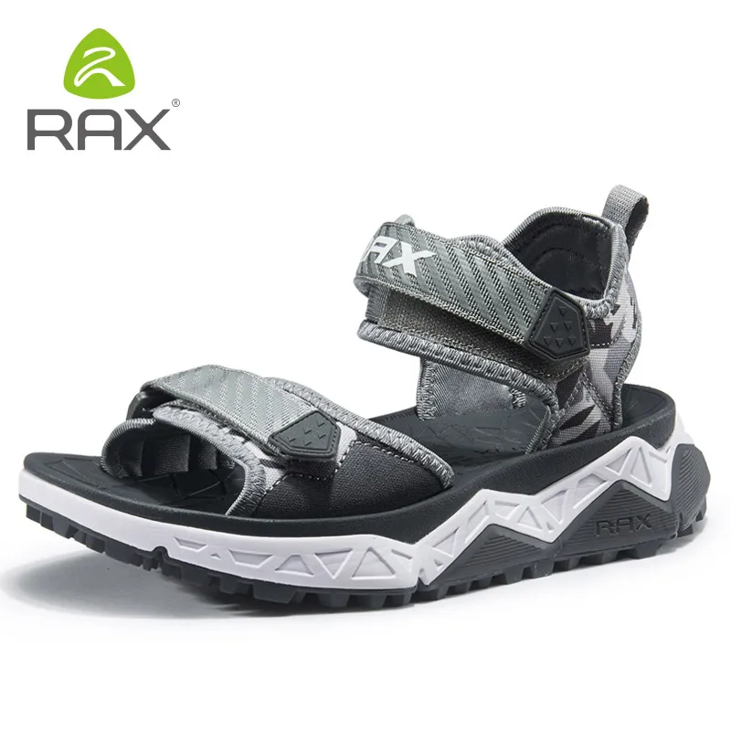 grey micai men RAX/мужские спортивные сандалии; летние пляжные сандалии для улицы; Мужская водонепроницаемая обувь для треккинга; Мужская обувь для верховой езды; женская обувь для рыбалки; быстрая обувь - Цвет: grey micai men