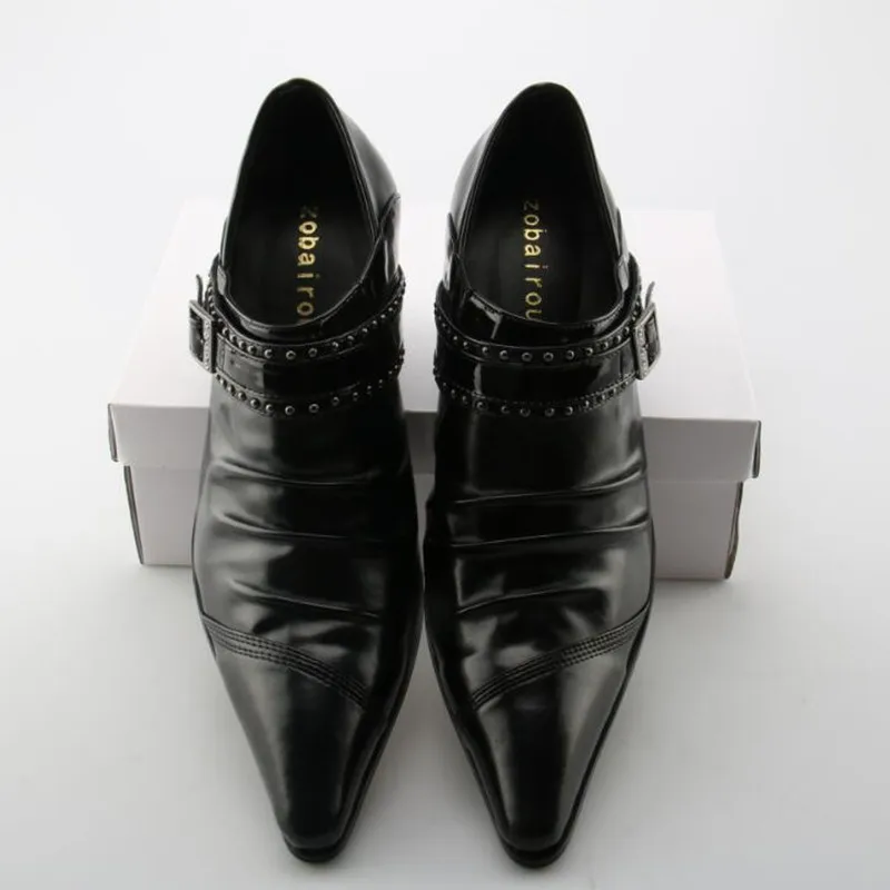 Мужские крокодиловые туфли на высоком каблуке из натуральной кожи|shoes brand|shoes forshoes