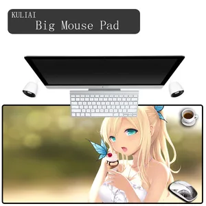 Большой коврик для мыши XGZ Xl для девочек, игровой пк, офисный Настольный коврик для клавиатуры, резиновая игровая мышь для ноутбука, классное аниме снаряжение, симпатичный коврик для мыши