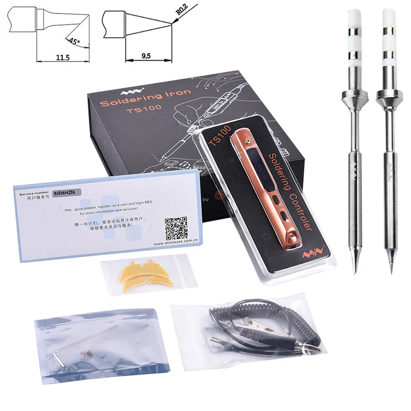 

BC2+I/K+I/D24+I Full Set Intelligent Programmable Electric Soldering Iron Digital LCD TS100 Mini Soldering Iron Control Terminal