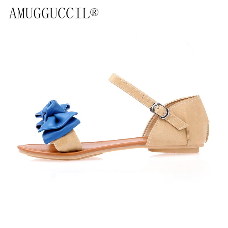 Женщины Сандалии Марка Сексуальная Мода Богемия бантом Обувь Женщина Дамы Флип