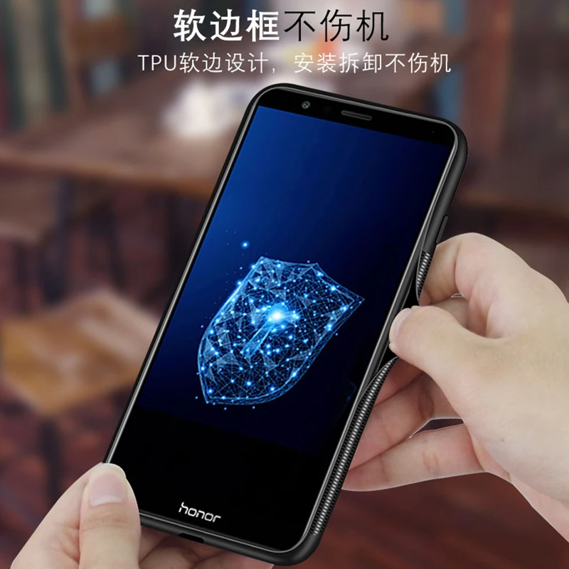 Мода Стенд держатель ткань + силиконовый чехол для huawei Y6 Pro 2017 Y7 Prime 2018 P Smart плюс