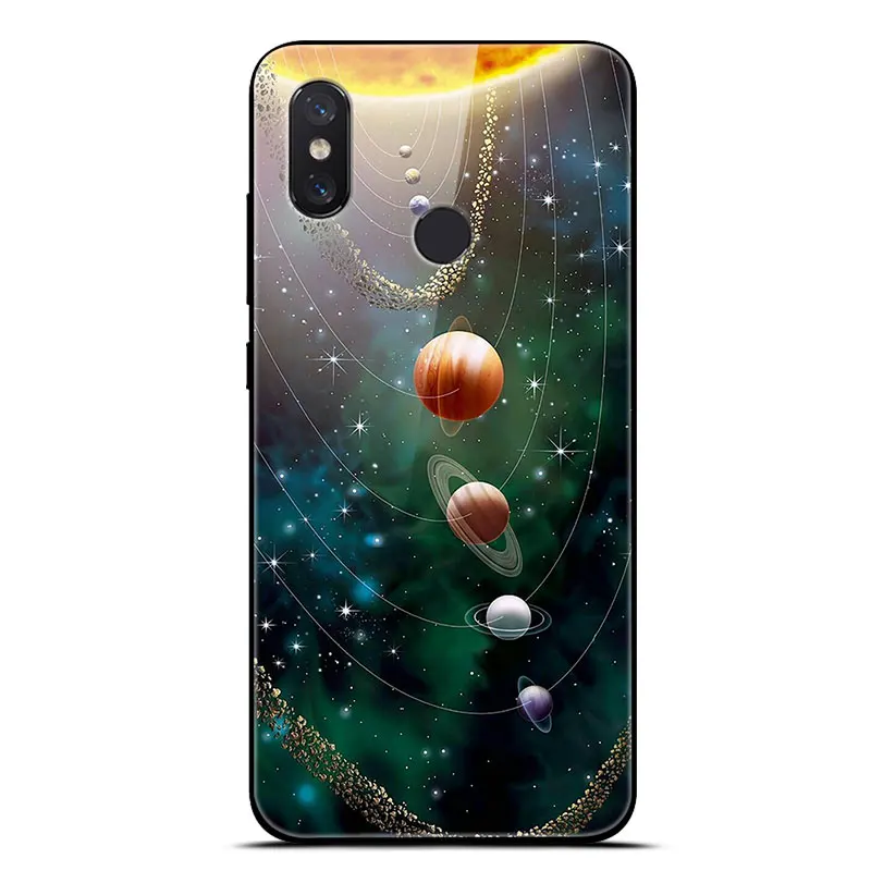 Для Xiaomi mi 8 Lite чехол на Xio mi 8 закаленное стекло чехол для телефона аниме для Xiaomi mi 8 Pro mi 8 SE мягкий бампер чехол Funda - Цвет: 6