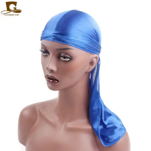 Головной убор Durag пиратская шапка женская гладкая шелковая нейлоновая