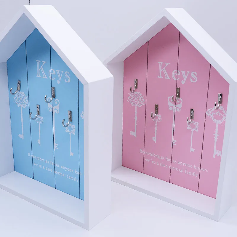 Цвет украшения дома Сельский деревенский деревянный ящик для ключей настенные