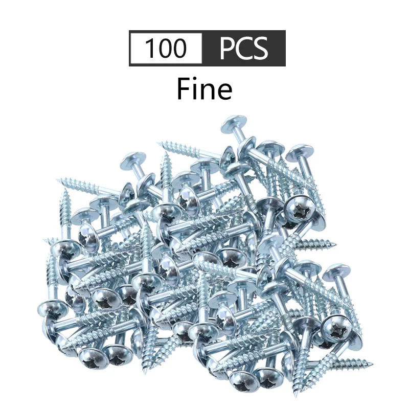Fine-M4-25mm-100pcs Винт для карманного отверстия 4*25 мм Самонарезающий винт тонкой/грубой Phillips& квадратная омывающая головка набор винтов для карманного отверстия джиг системы - Цвет: Fine-M4-25mm-100pcs