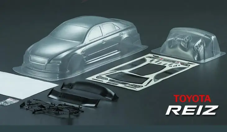 Автомобильный ПК прозрачный корпус 1/10 RC 190 мм Toyota MARK X/REIZ GRX120 YOKOMO DRIFT Yokomo Houring tiiya HPI