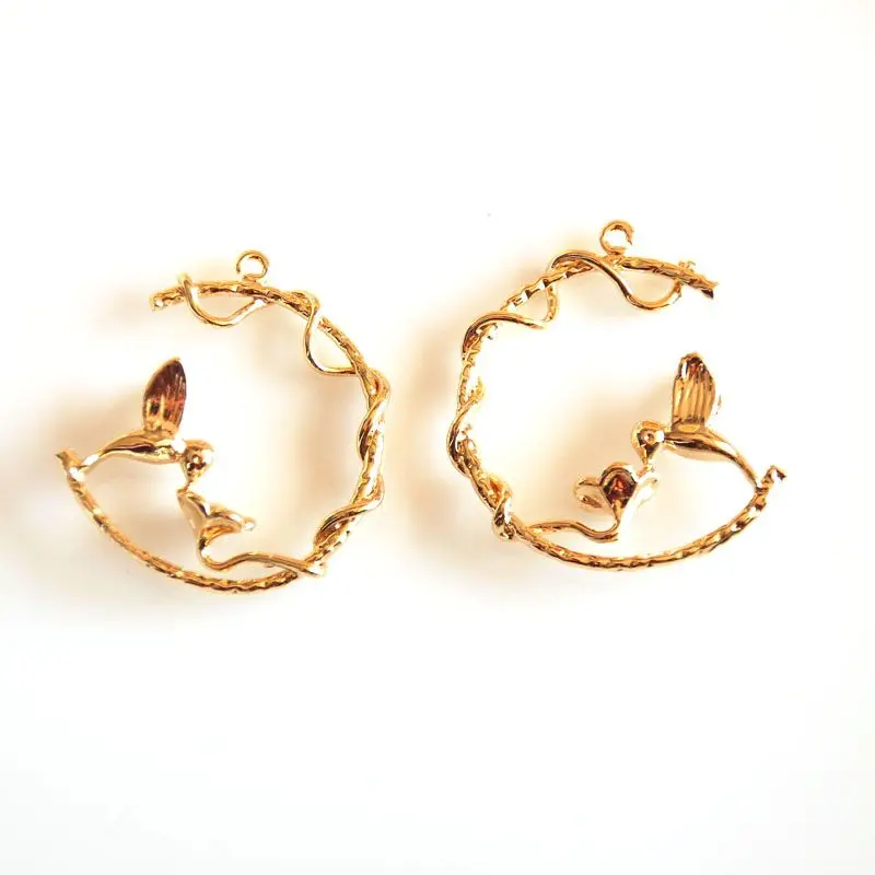 Оптовая продажа 4 шт./лот золотой цвет подвески золотые ювелирные изделия сделай