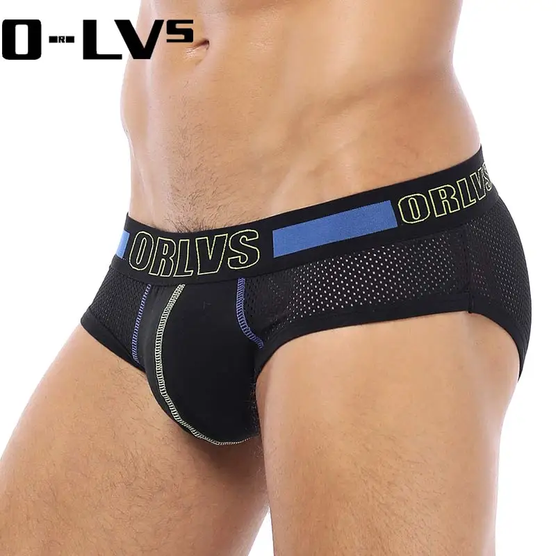 C Мужское нижнее белье трусы ORLVS мужские сетчатые сексуальное зимнее Cueca Мужская