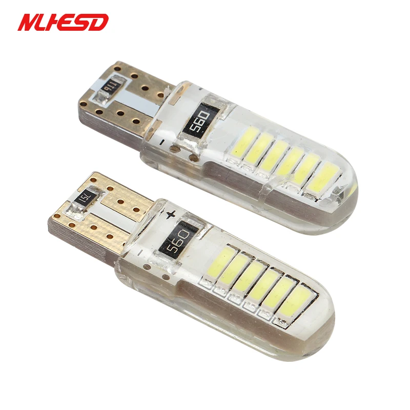 100 шт. ошибок T10 светодиодный w5w 158 168 194 4014 t10 12smd SMD СВЕТОДИОДНЫЙ Автомобиля замена