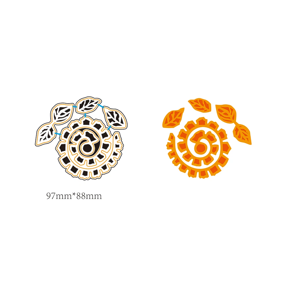 2019 кружева и листья рамка металлические Вырубные штампы трафарет для DIY