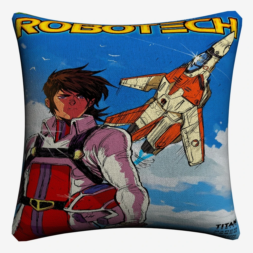 Robotech Аниме классический вопрос Декоративные белье Чехлы 45x45 см наволочка для