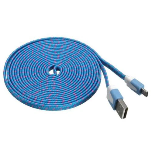 Топ предложения 3 м/10Ft нейлоновая сетка ткань Micro USB кабель для передачи данных