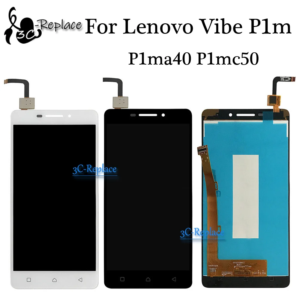 Высококачественный черный/белый 5 0 дюймов для Lenovo Vibe P1m P1ma40 P1mc50 ЖК дисплей +