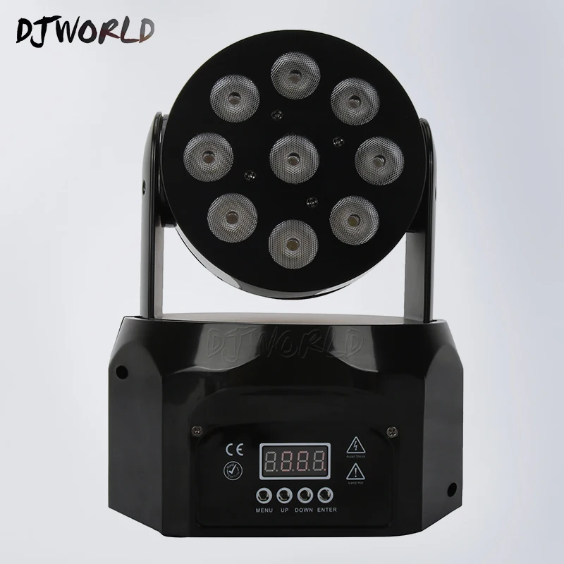 DJworld светодиодный светильник 9x12 Вт RGBW 4в1 движущаяся головка 10/12CH DMX512 сценический