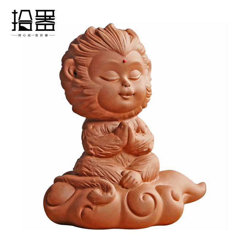 Креативный чайный набор Zen Boutique из фиолетовой глины с изображением короля